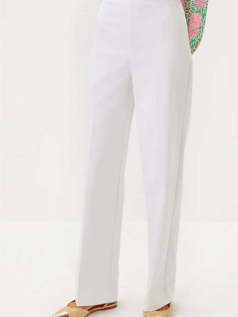 Lily Pulitzer Ellamarie High-Rise Stretch Wide Leg Trousers
